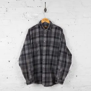 Vintage Harley Davidson Flannel Shirt - Grey - XL