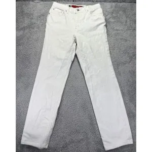Vintage Levis Jeans Silver Womens 8 White 29x30.5 High Rise 90s Loose Fit USA