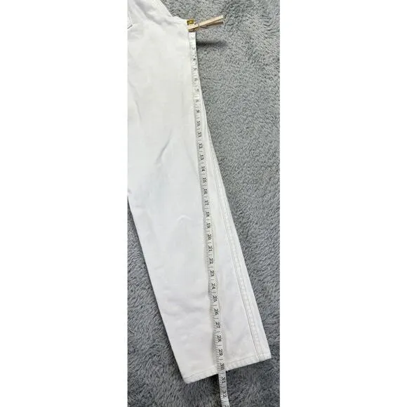 Vintage Levis Jeans Silver Womens 8 White 29x30.5 High Rise 90s Loose Fit USA