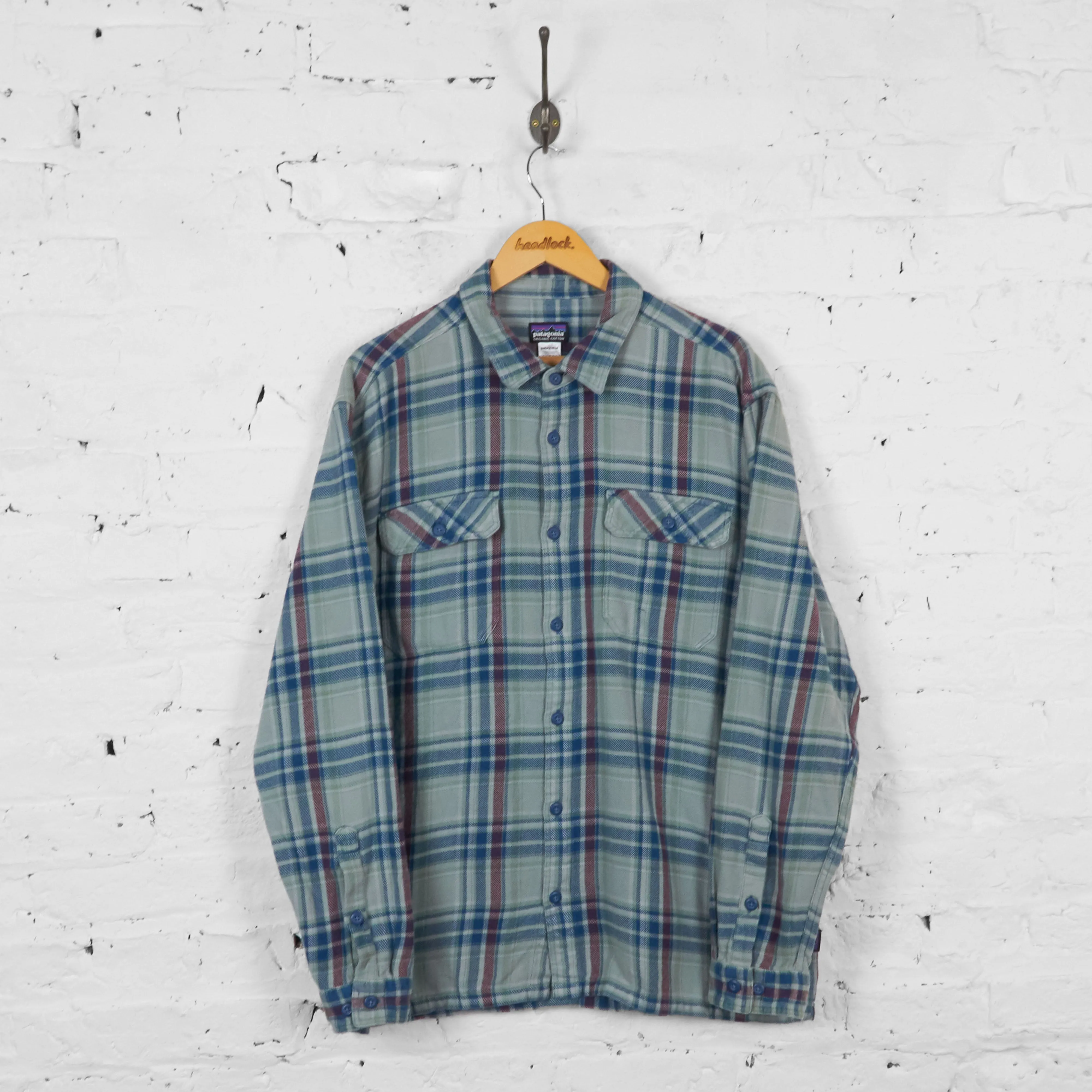 Vintage Patagonia Flannel Shirt - Grey - XL