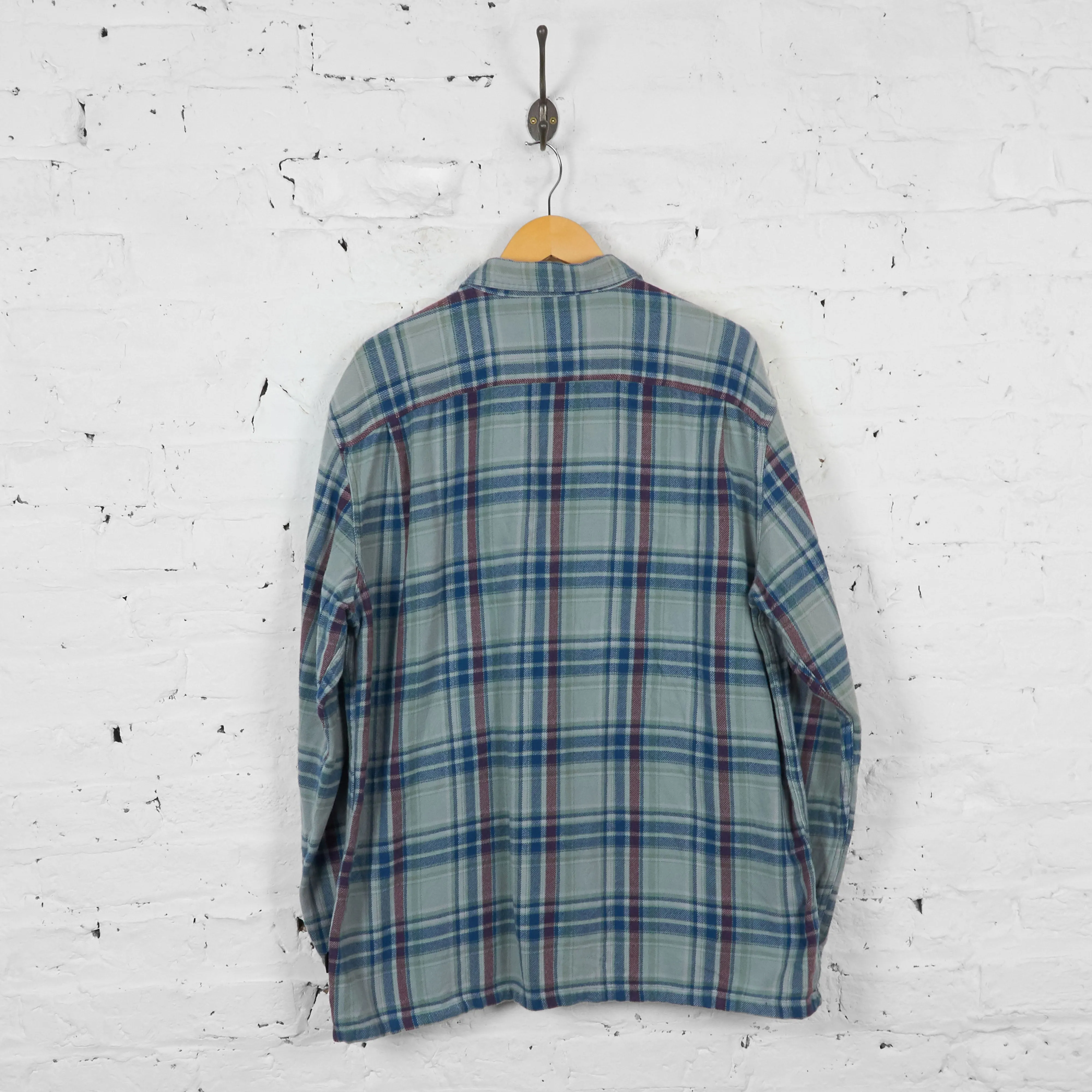 Vintage Patagonia Flannel Shirt - Grey - XL