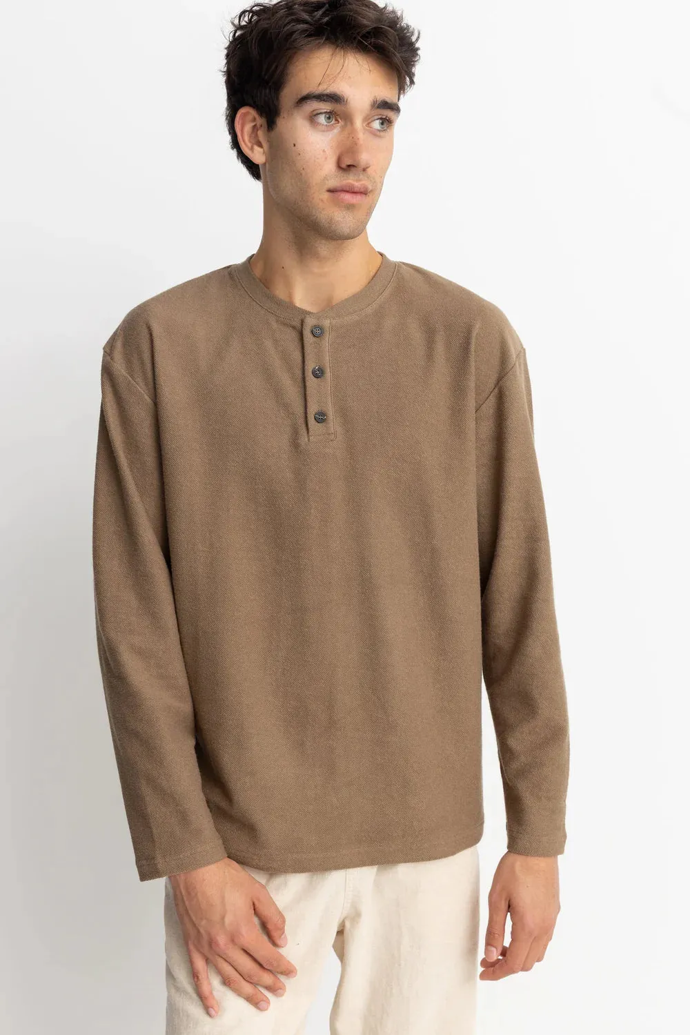 VINTAGE TERRY LS HENLEY