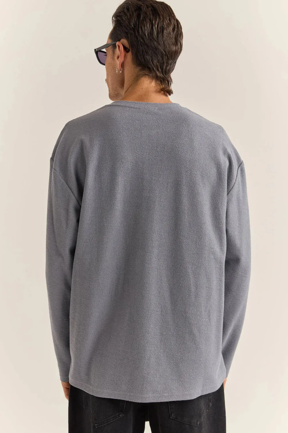 VINTAGE TERRY LS HENLEY