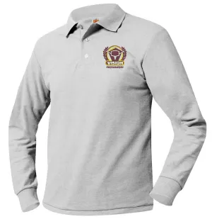 VPCS L/S PREMIUM POLO-GREY