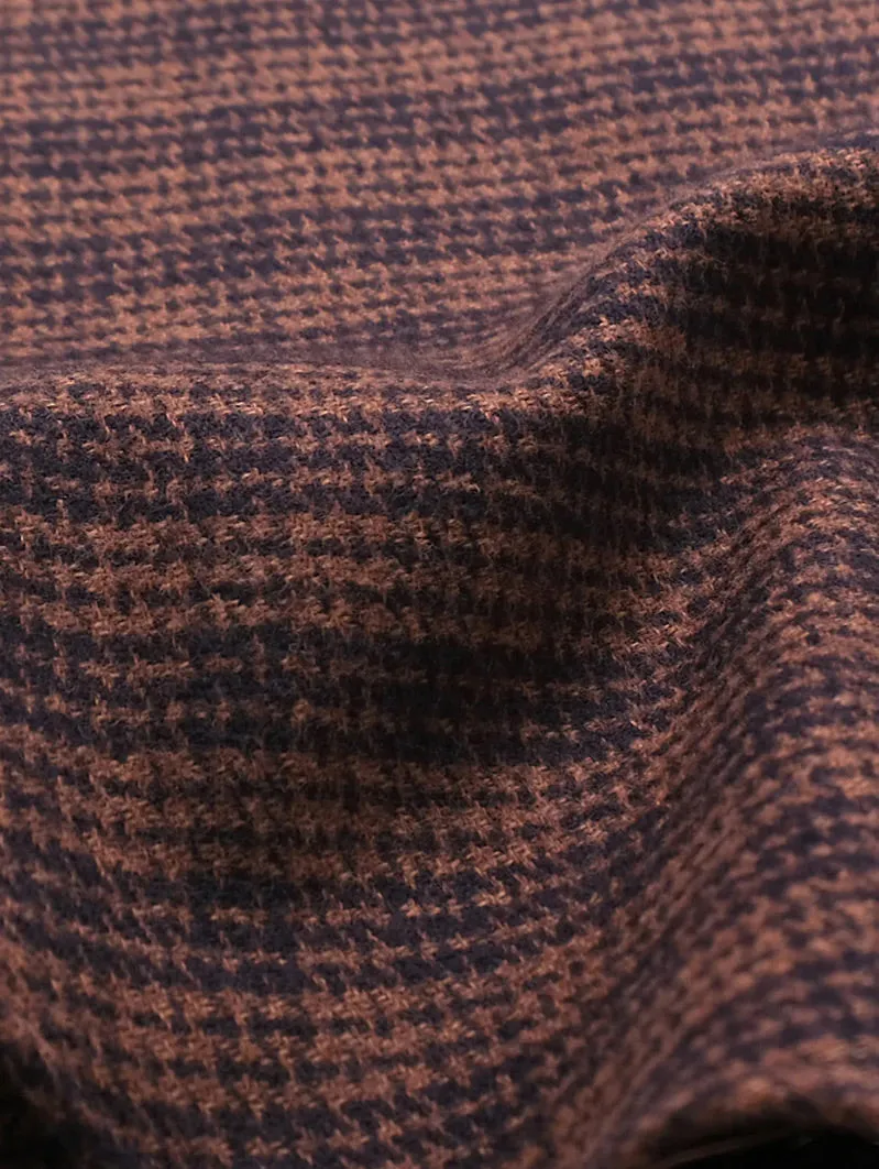 Walnut Houndstooth Flannel Shirt