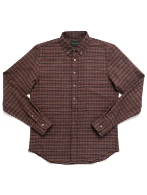 Walnut Houndstooth Flannel Shirt