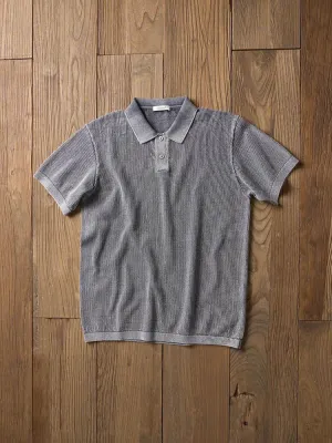 Washed Vintage Knitted Polo Shirts