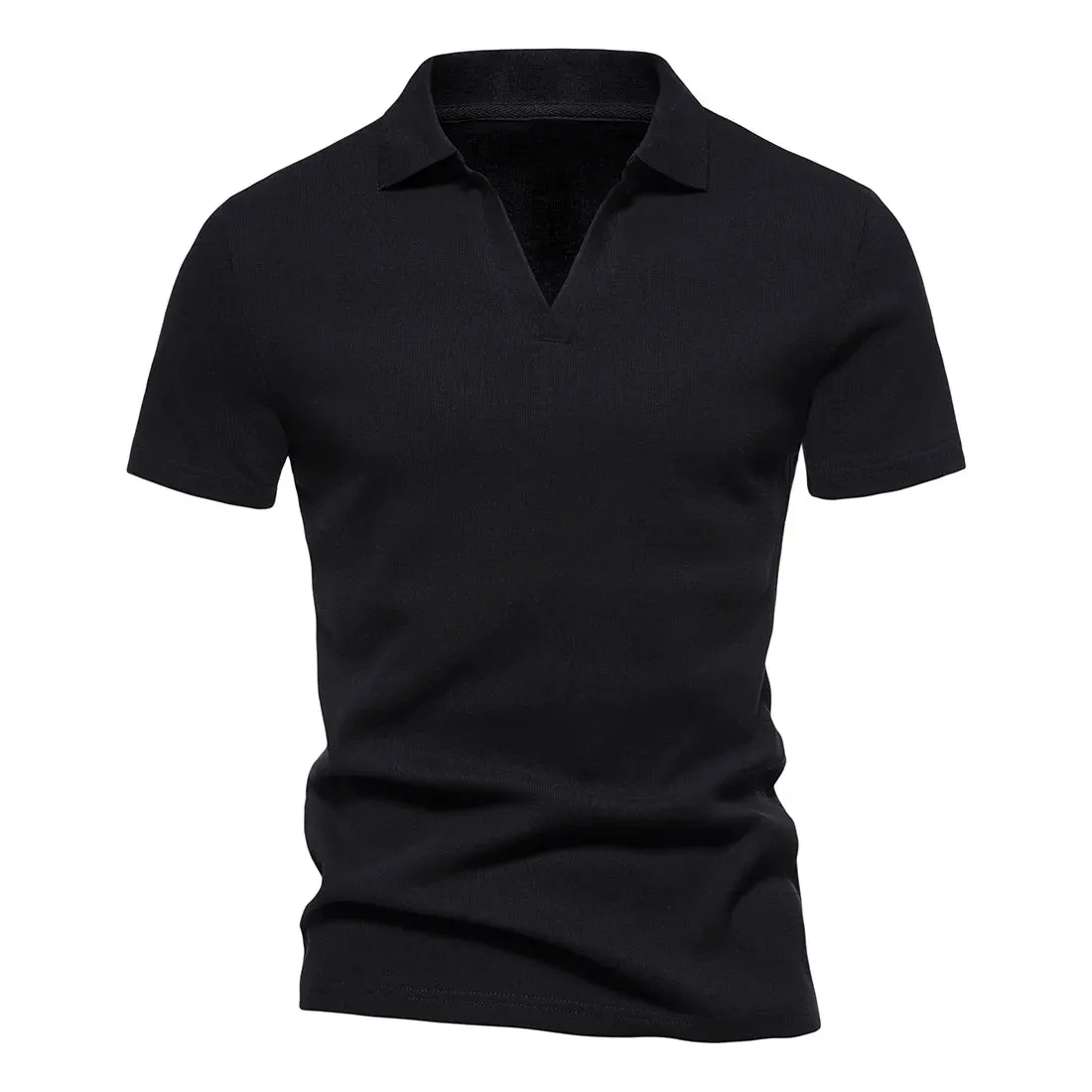 West Louis™ Men's V-Neck Polo Style Henley Tee