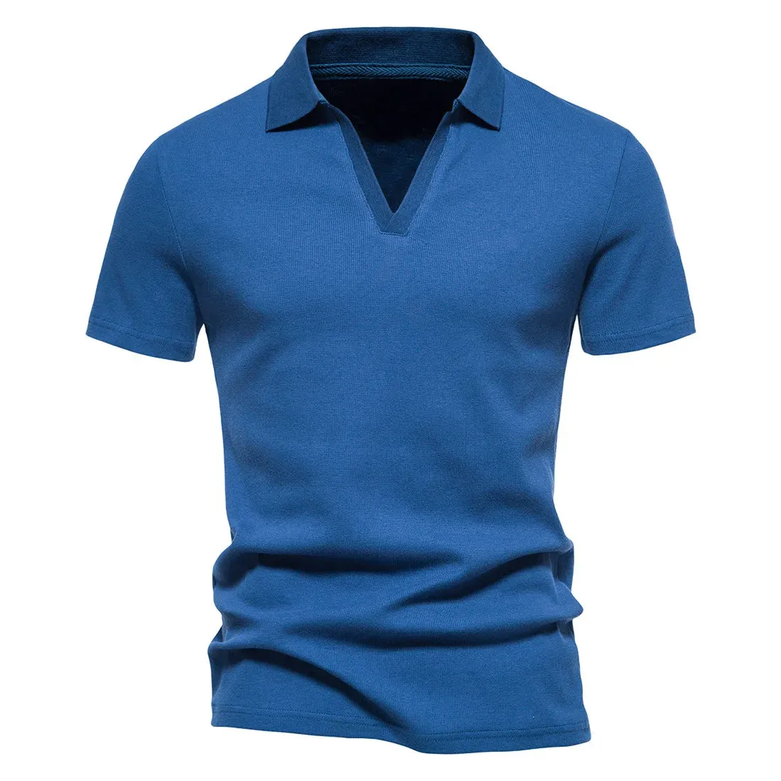 West Louis™ Men's V-Neck Polo Style Henley Tee