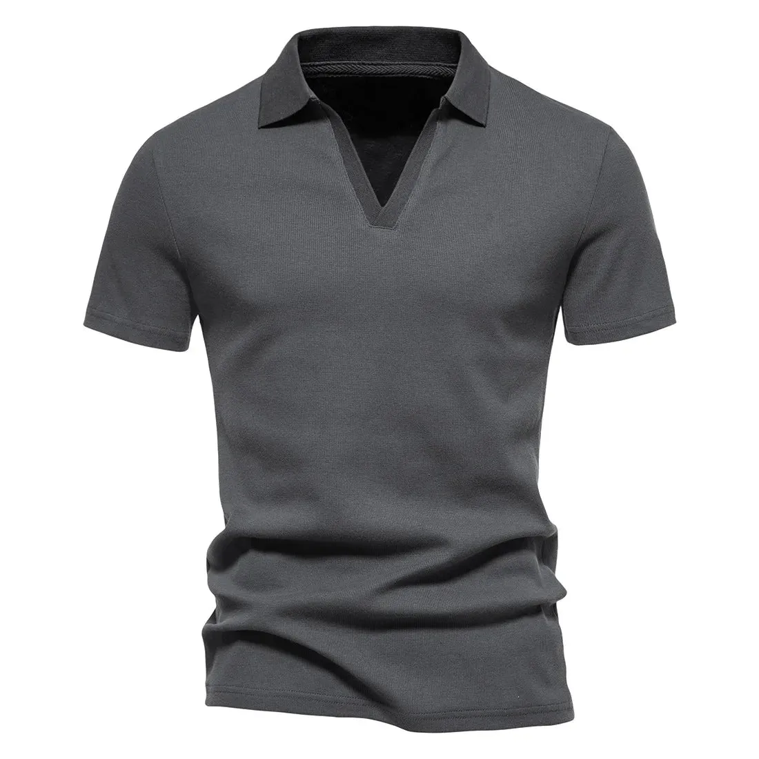 West Louis™ Men's V-Neck Polo Style Henley Tee