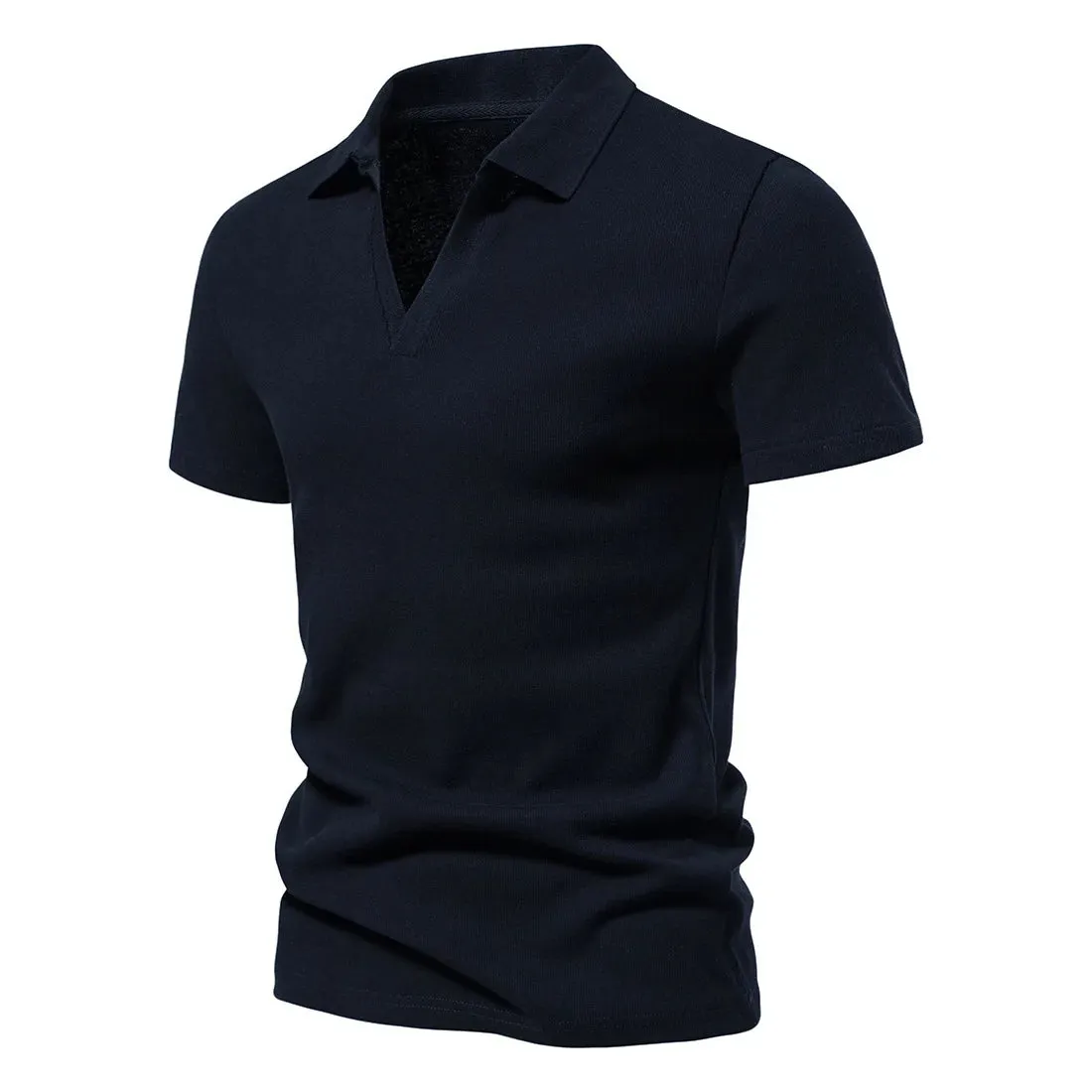 West Louis™ Men's V-Neck Polo Style Henley Tee