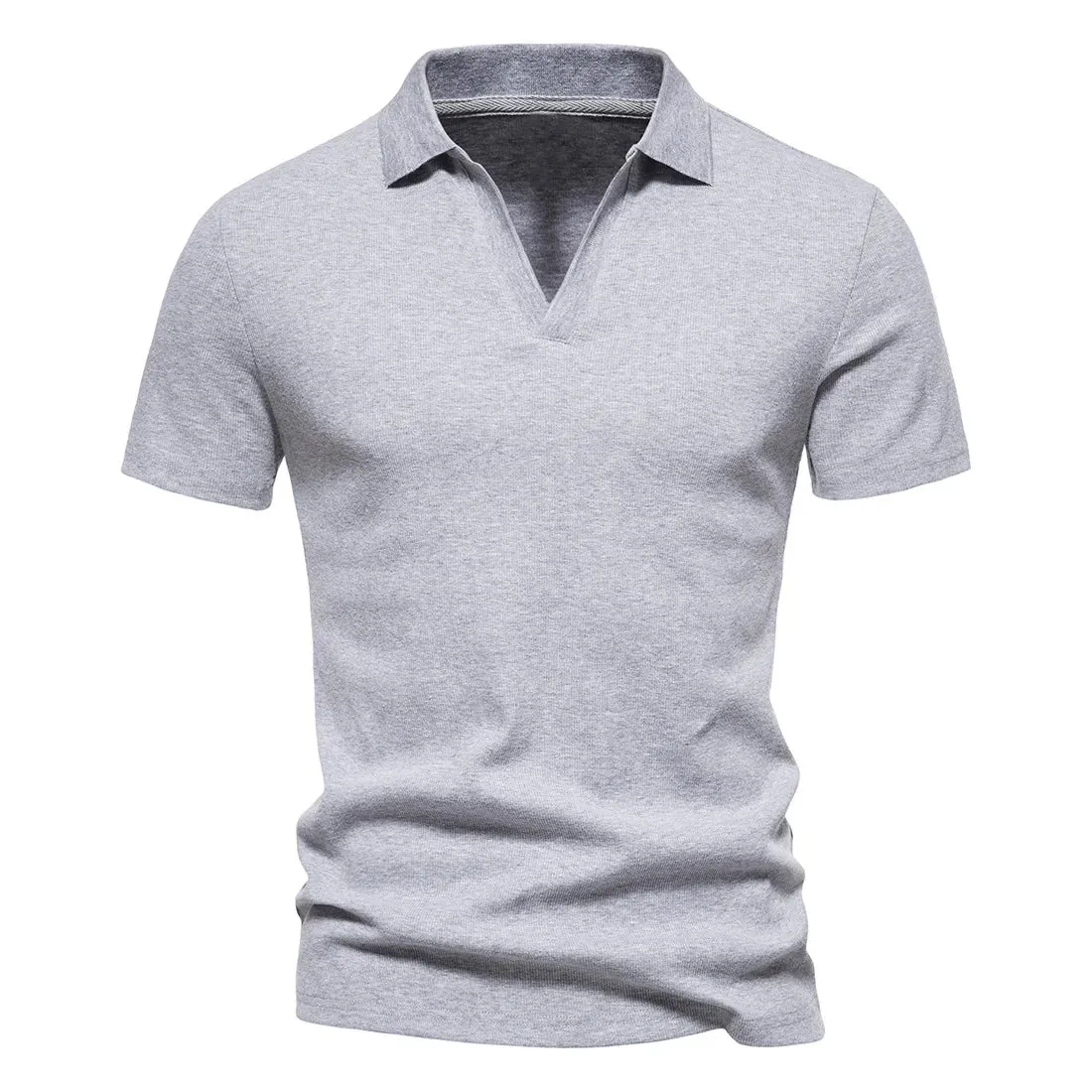 West Louis™ Men's V-Neck Polo Style Henley Tee