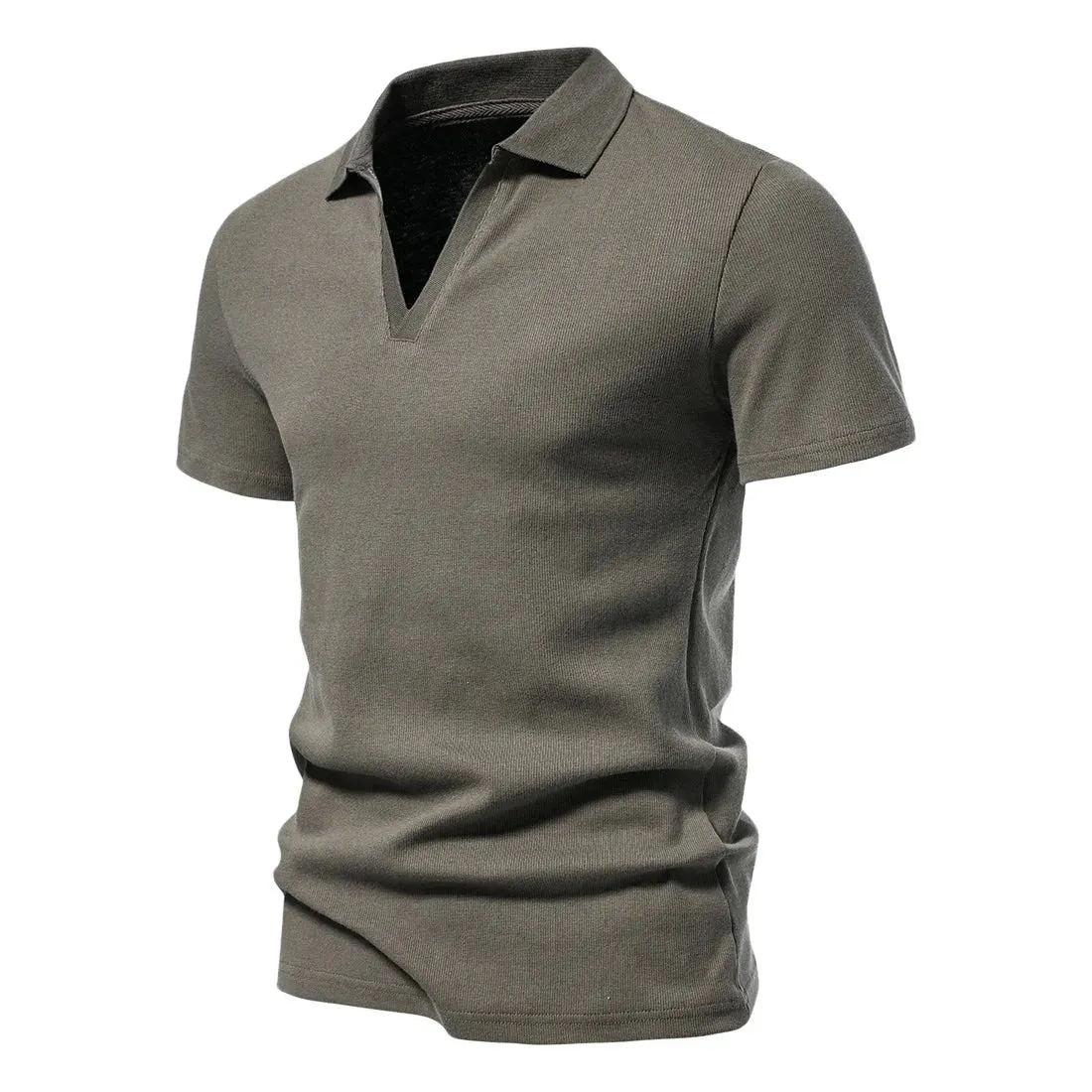 West Louis™ Men's V-Neck Polo Style Henley Tee