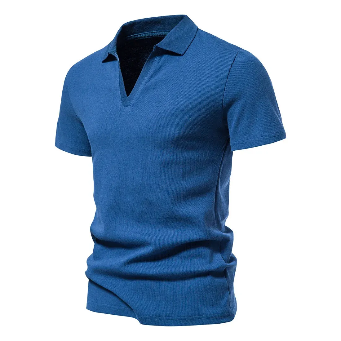 West Louis™ Men's V-Neck Polo Style Henley Tee