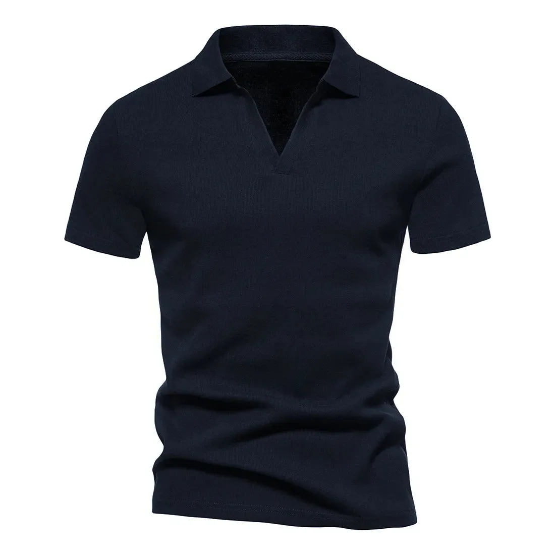 West Louis™ Men's V-Neck Polo Style Henley Tee