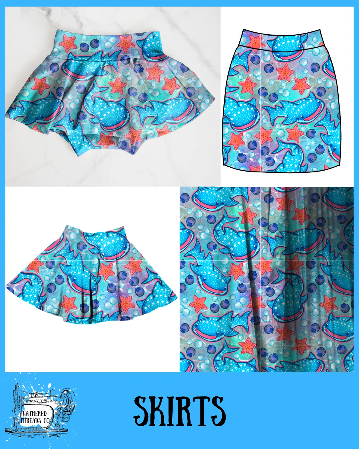 Whale Shark  Skirts
