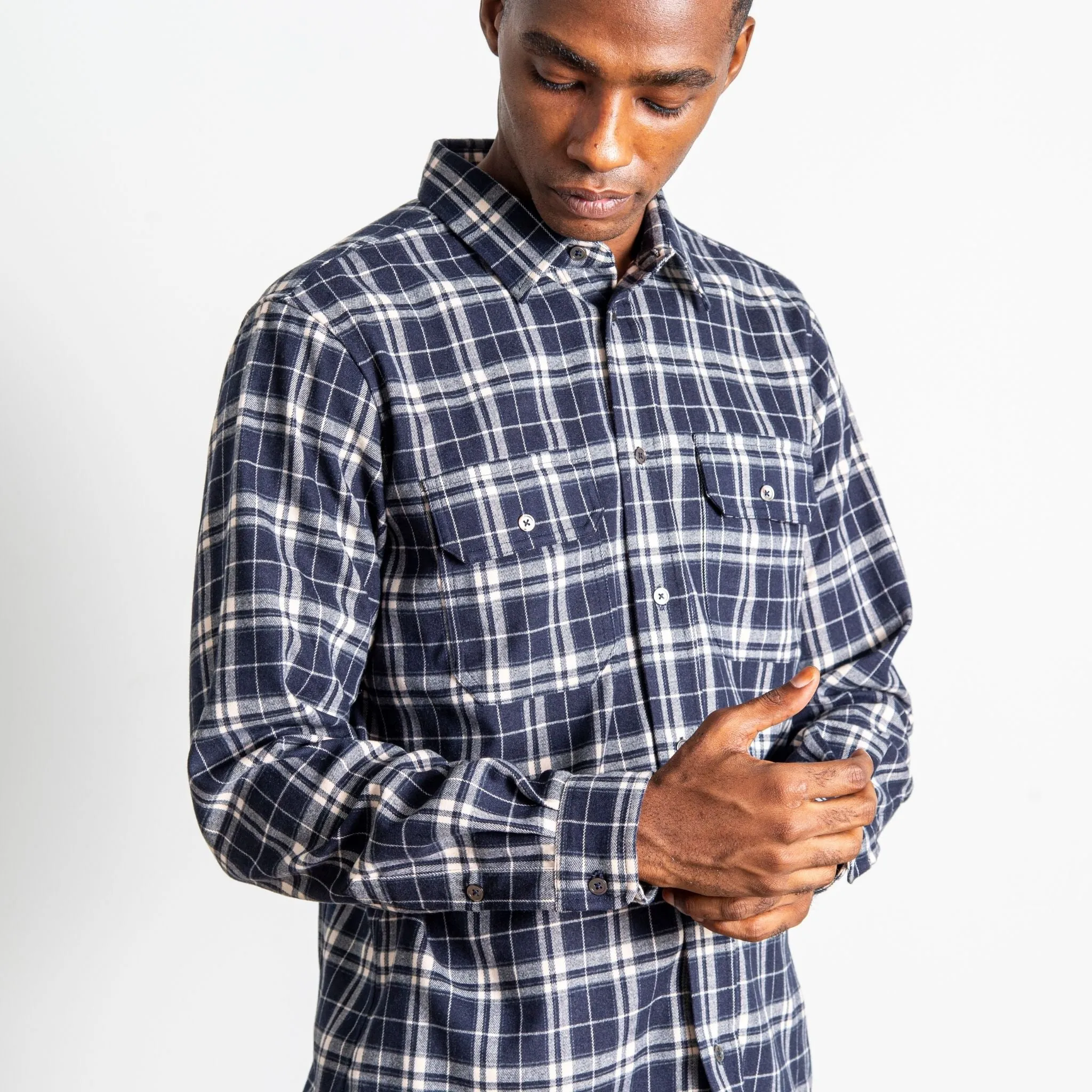 Whistler Long Sleeve Stretch Flannel Shirt