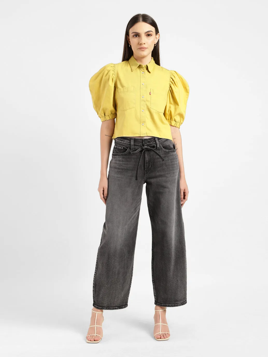 Women's Grey Straight Fit Mid Rise Jeans