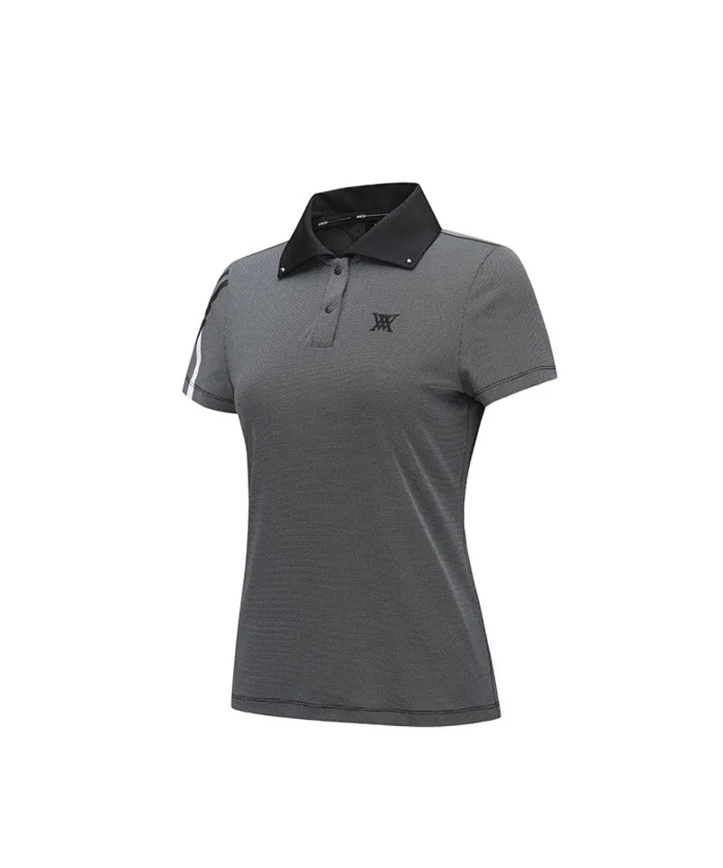 Women's Ice Dots Short T-Shirt - Black