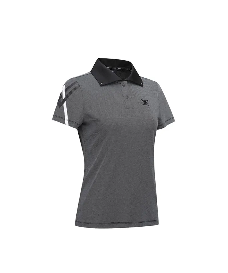 Women's Ice Dots Short T-Shirt - Black