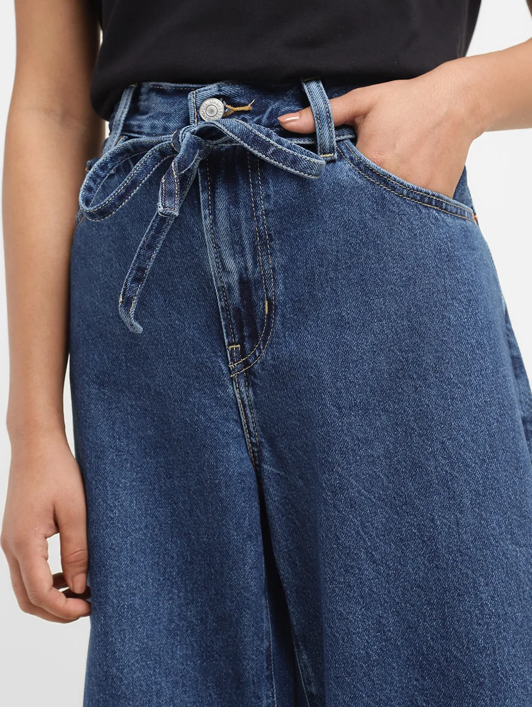 Women's Indigo Bootcut Fit Mid Rise Jeans