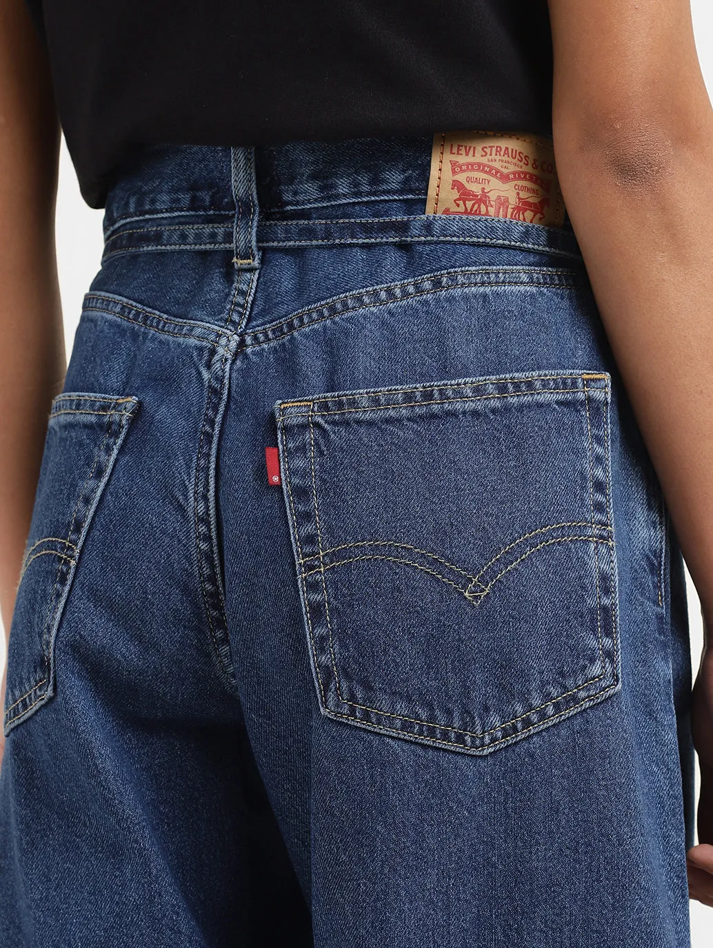 Women's Indigo Bootcut Fit Mid Rise Jeans