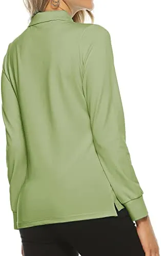 Women's Long Sleeve Golf Polo Shirt