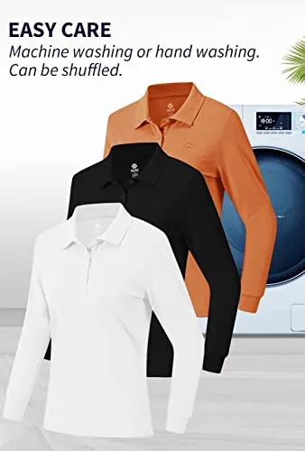 Women's Long Sleeve Golf Polo Shirt