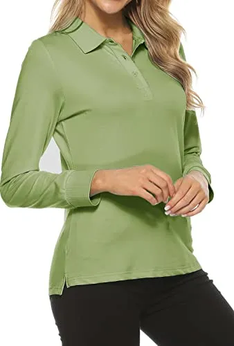 Women's Long Sleeve Golf Polo Shirt