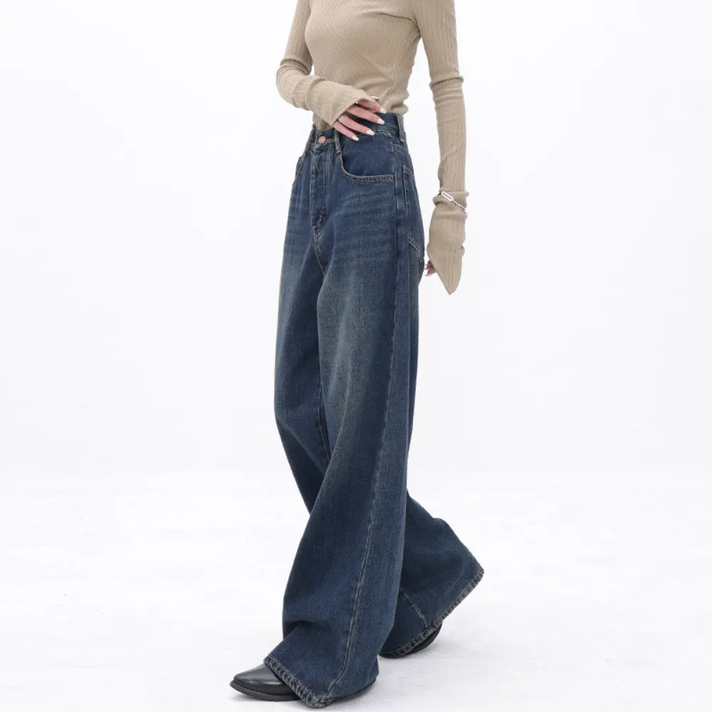 Women's Loose Solid Color Slim Fit Jeans