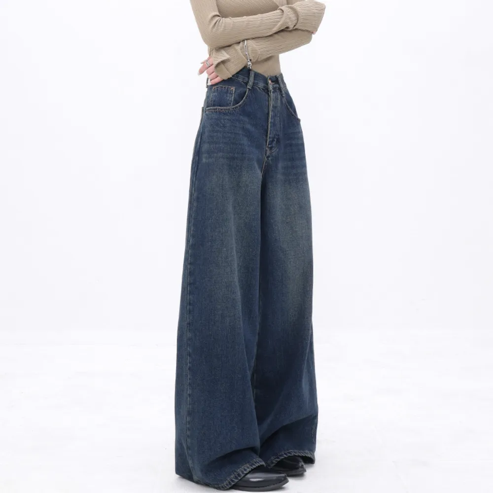 Women's Loose Solid Color Slim Fit Jeans