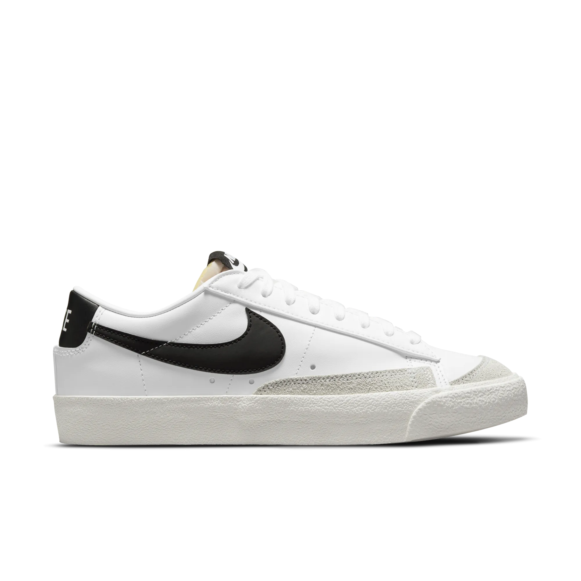 Womens Nike Blazer Low '77 'White/ Black Heel'