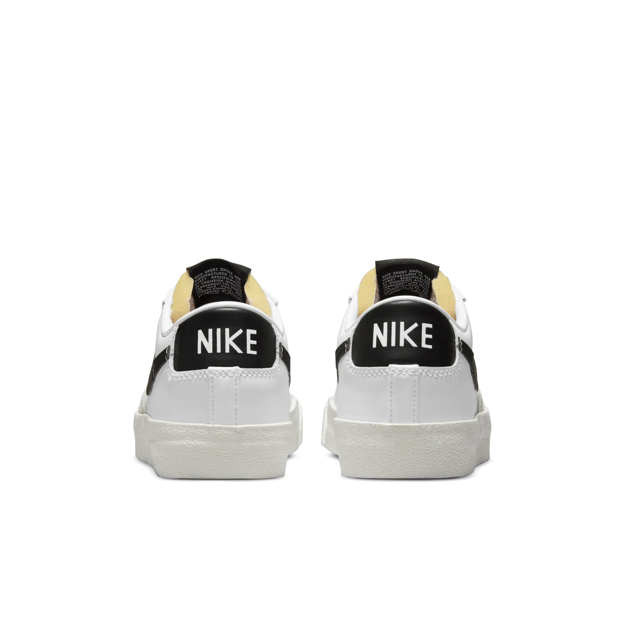 Womens Nike Blazer Low '77 'White/ Black Heel'