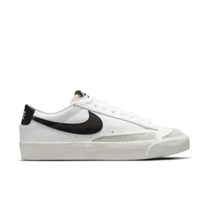 Womens Nike Blazer Low '77 'White/ Black Heel'