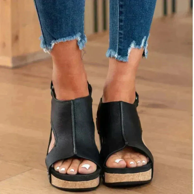 Women's Wedge Sandals | Open-Toe Comfortable Design