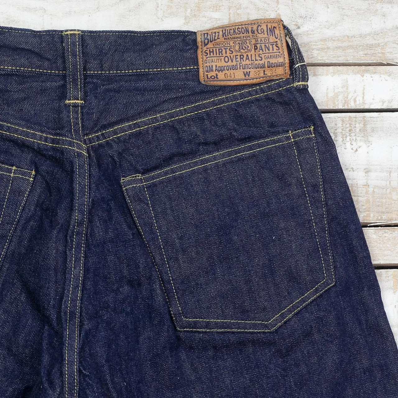 WWII Blue Denim Waist Overalls Indigo