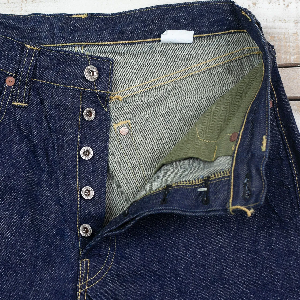 WWII Blue Denim Waist Overalls Indigo