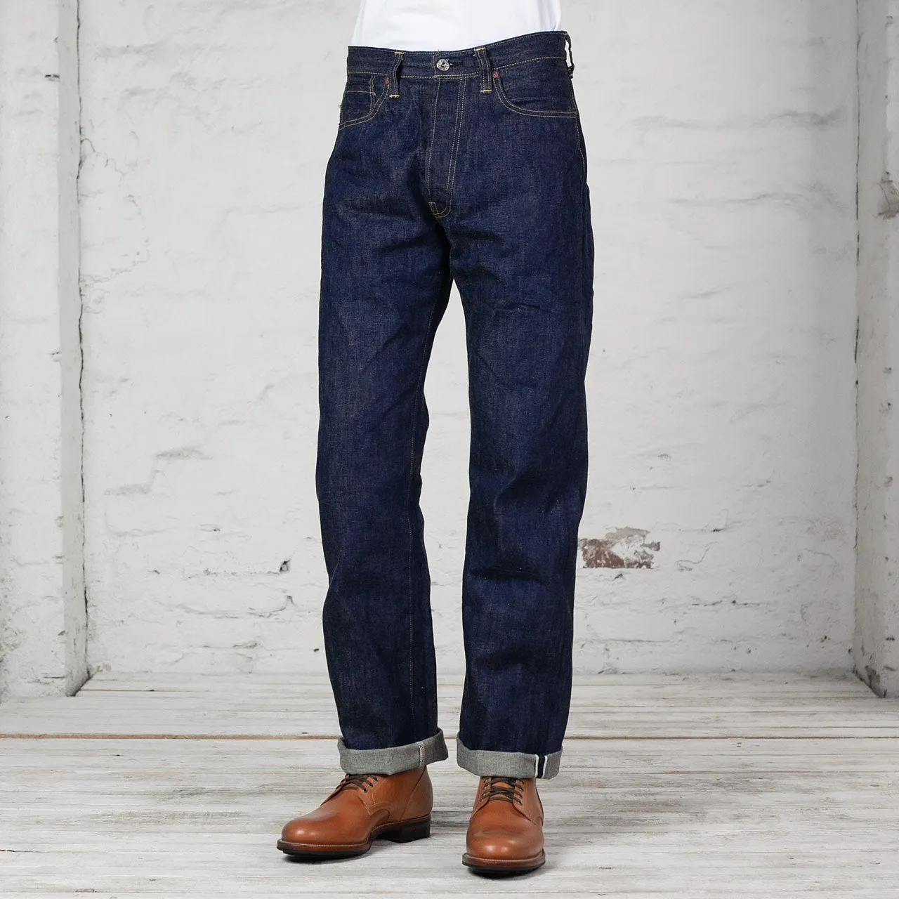 WWII Blue Denim Waist Overalls Indigo