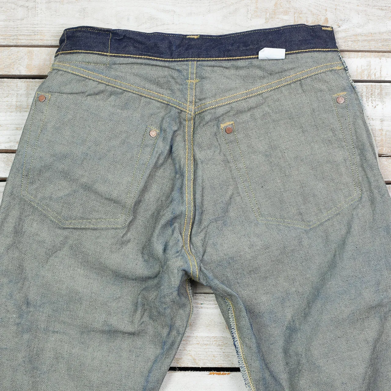 WWII Blue Denim Waist Overalls Indigo