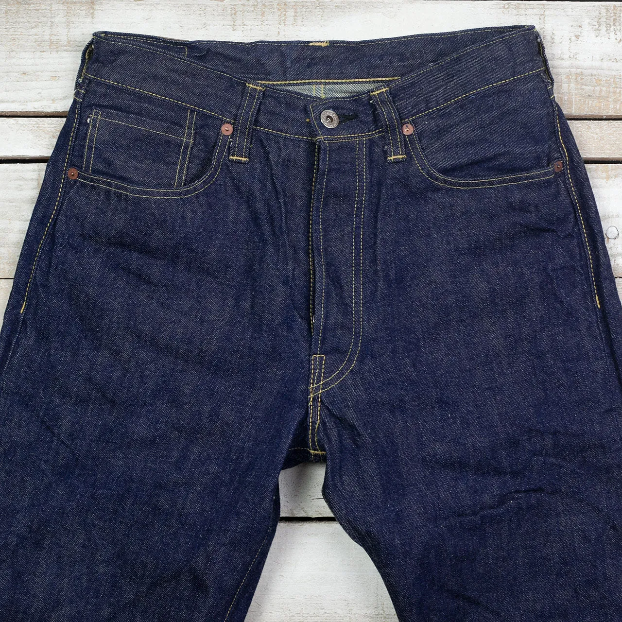 WWII Blue Denim Waist Overalls Indigo
