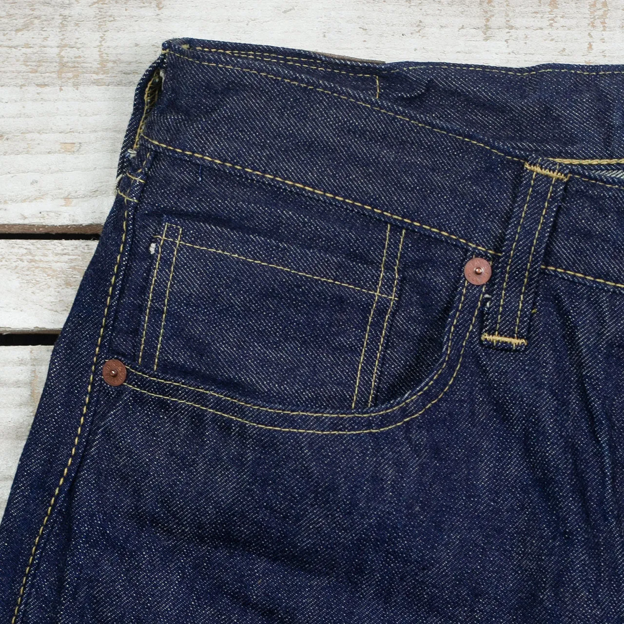 WWII Blue Denim Waist Overalls Indigo