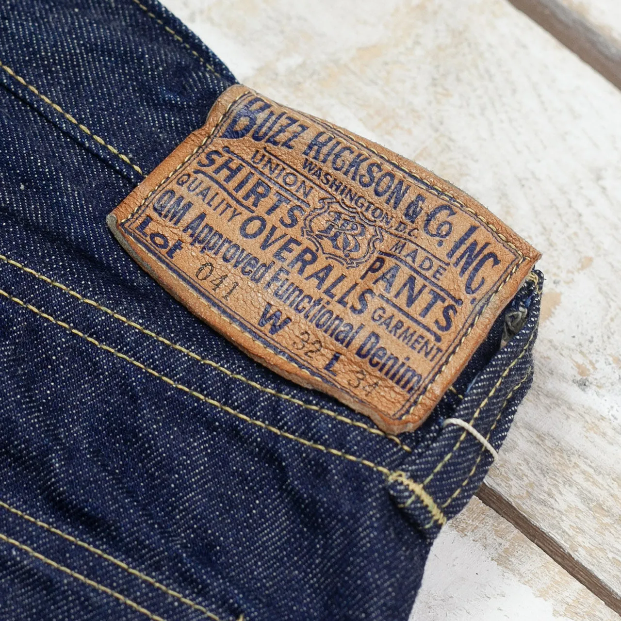 WWII Blue Denim Waist Overalls Indigo