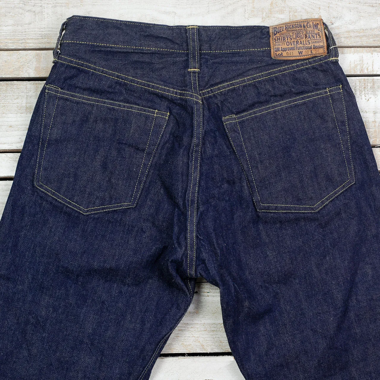 WWII Blue Denim Waist Overalls Indigo