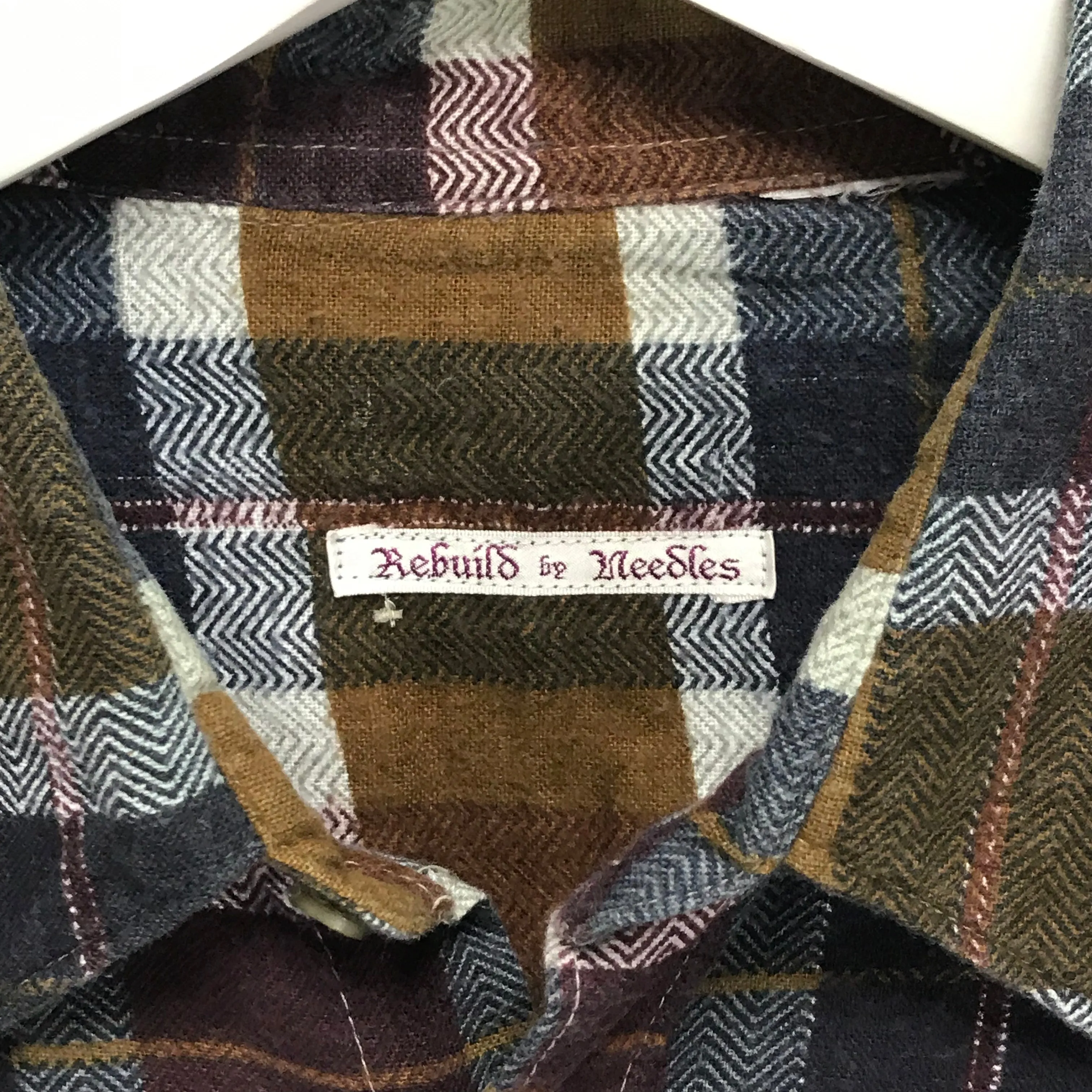 [XL/2XL]  Needles Rebuild Ribbon 7 Cut Flannel Shirt