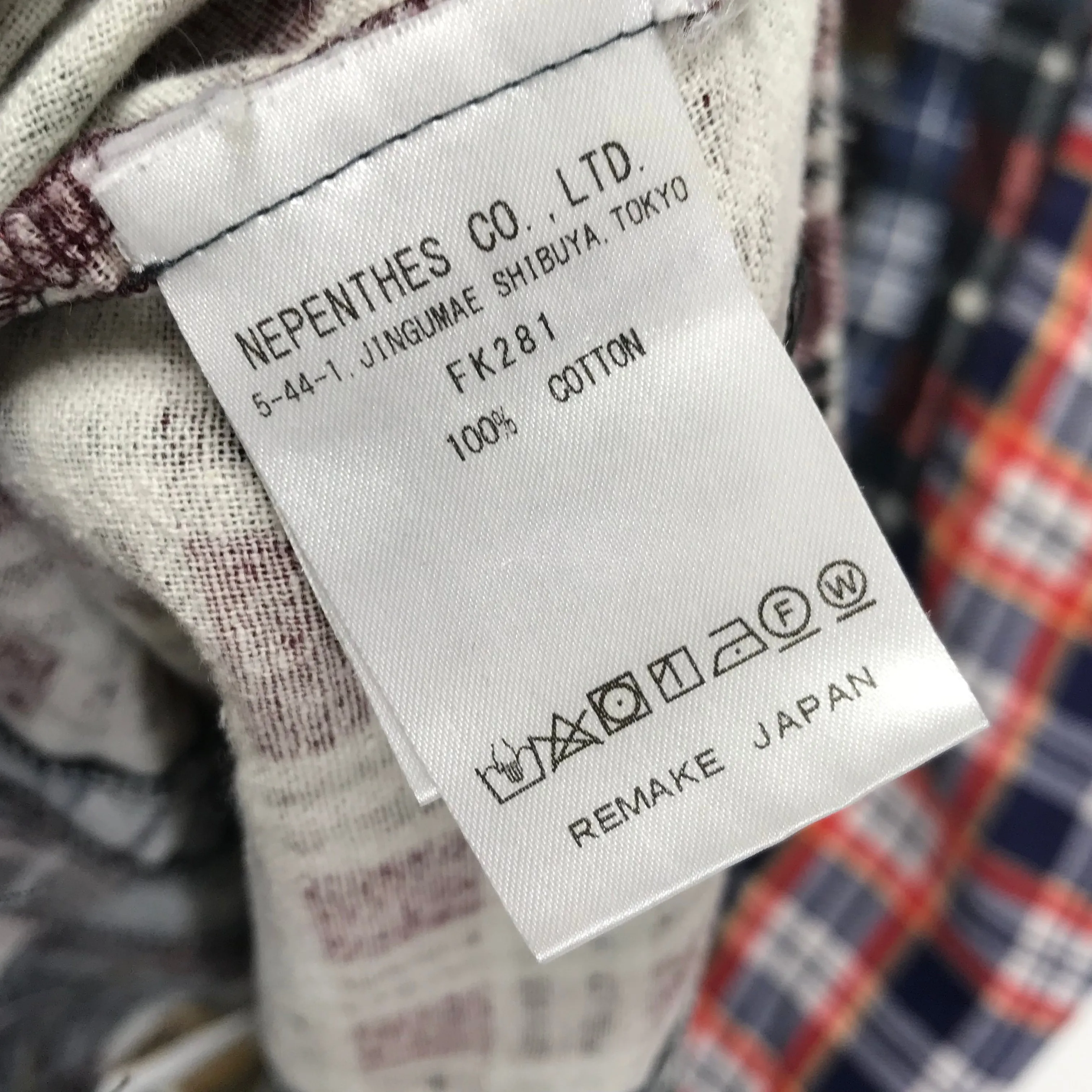 [XL/2XL]  Needles Rebuild Ribbon 7 Cut Flannel Shirt