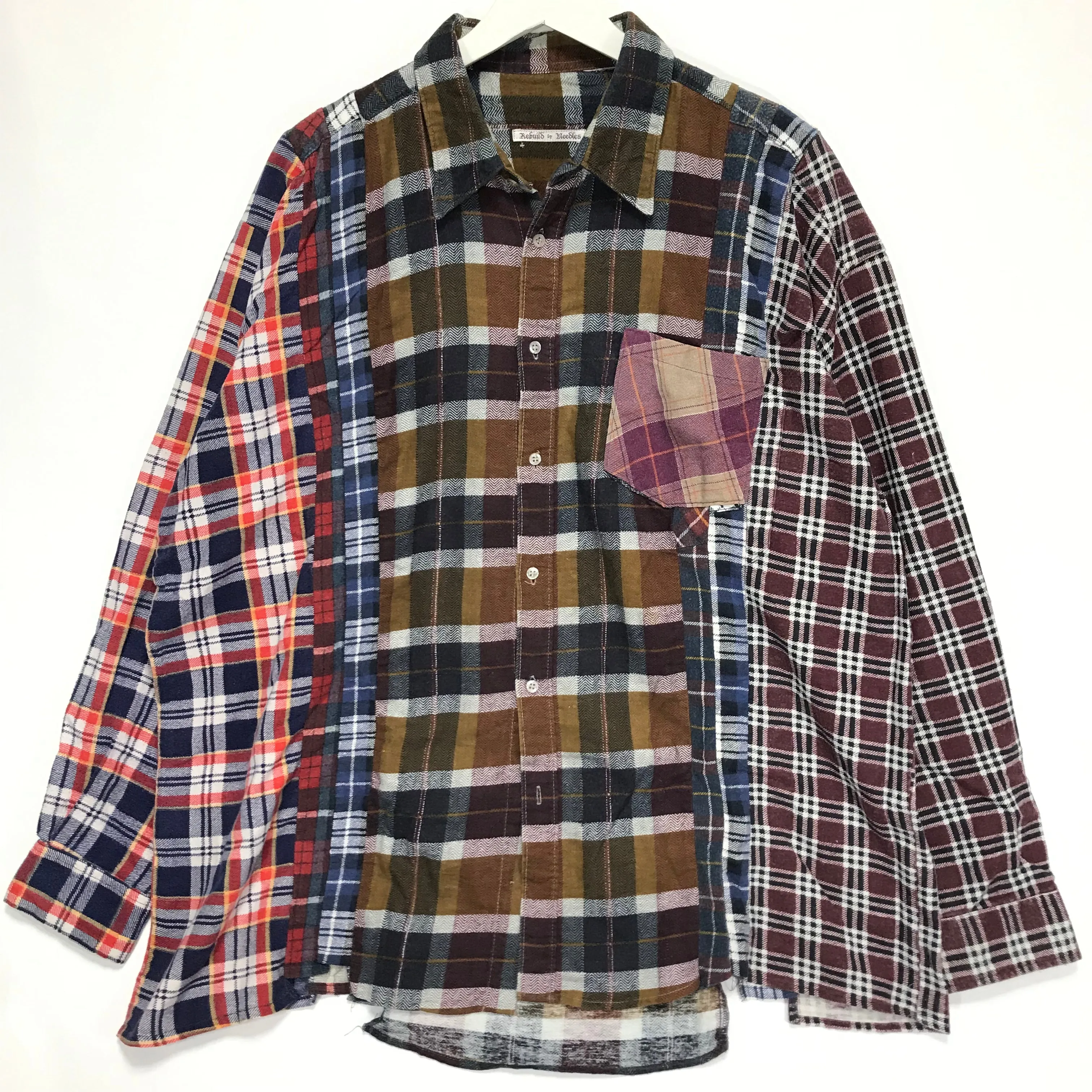 [XL/2XL]  Needles Rebuild Ribbon 7 Cut Flannel Shirt