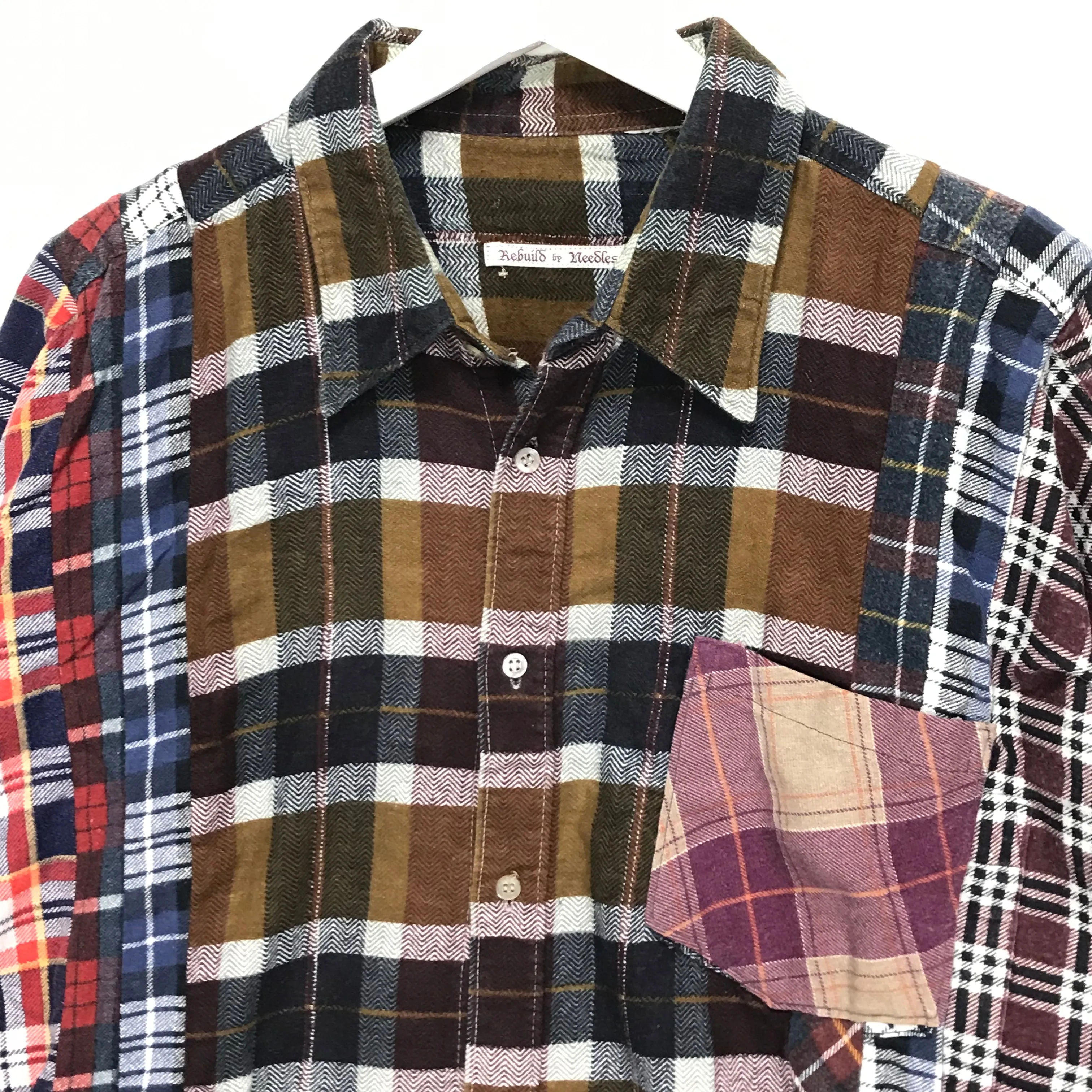 [XL/2XL]  Needles Rebuild Ribbon 7 Cut Flannel Shirt