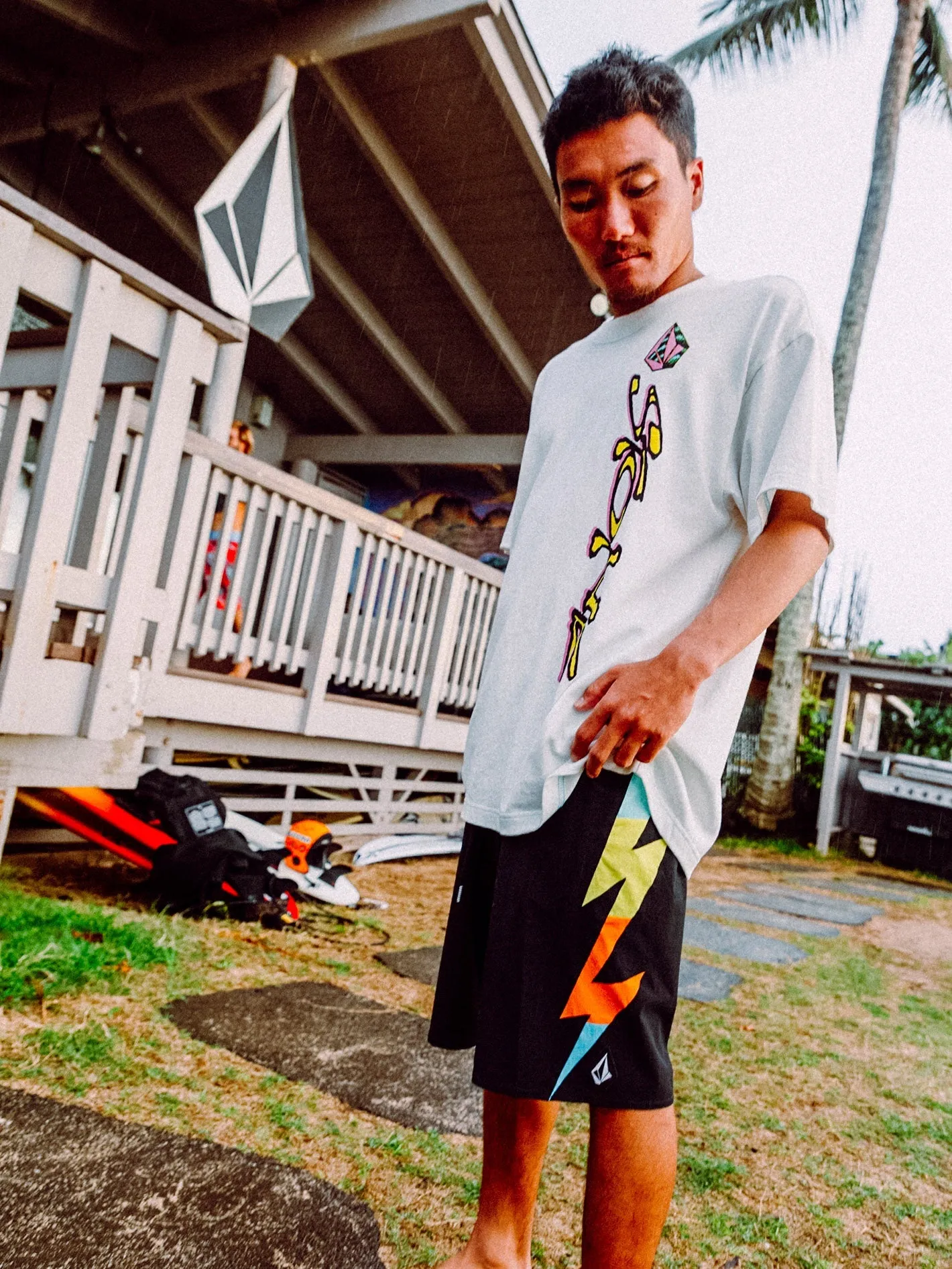 Zapped Liberators 19" Boardshort - Black