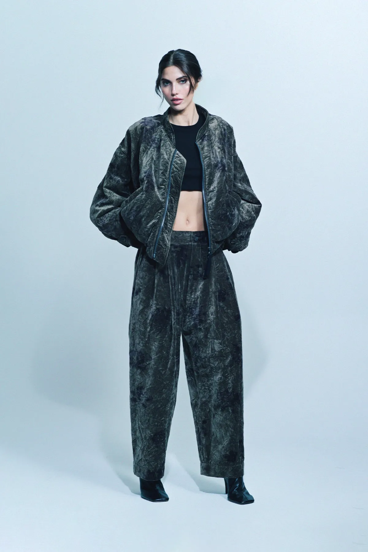 ZIGGY CHEN | VELVET DROP TROUSERS