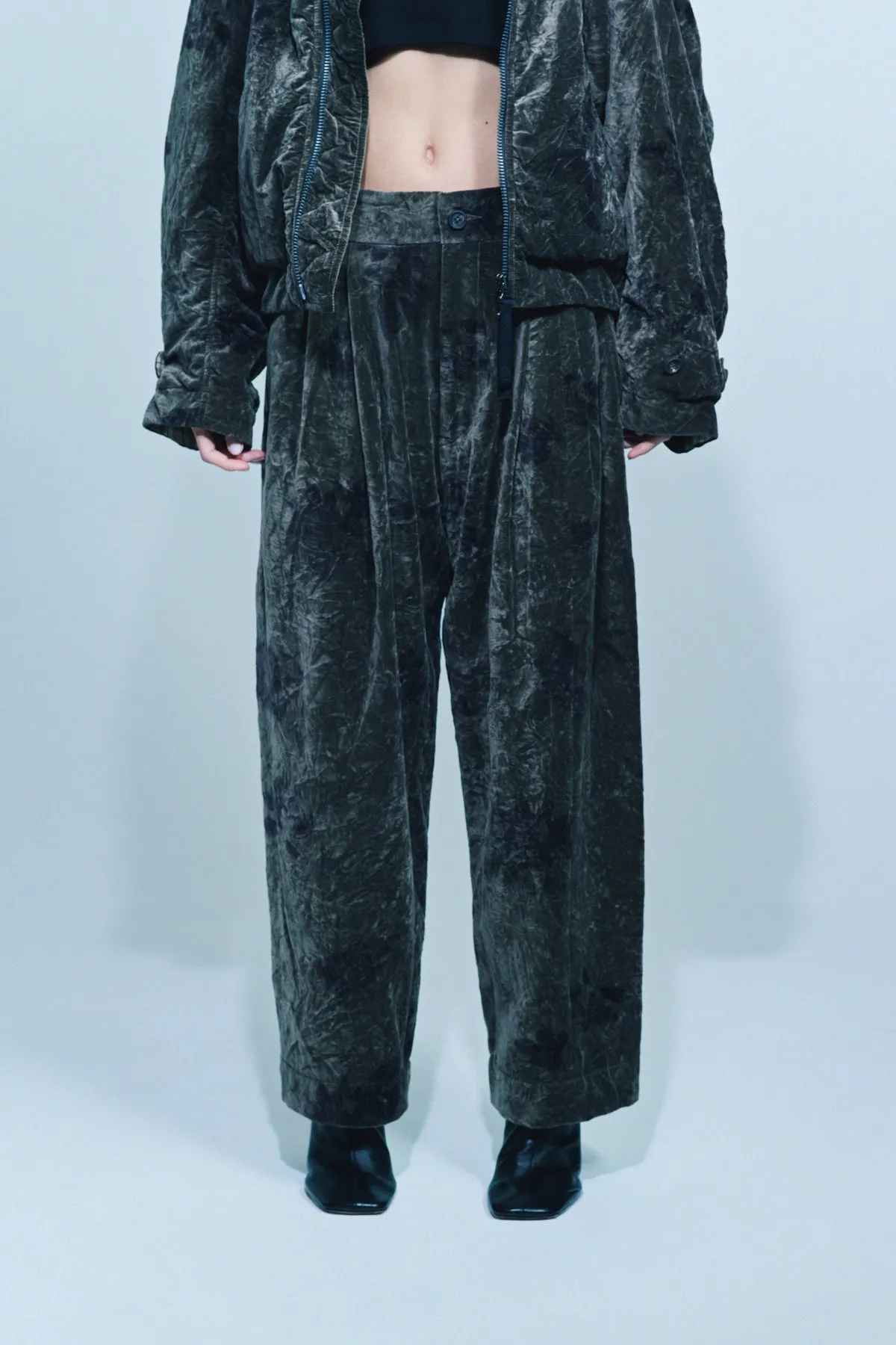 ZIGGY CHEN | VELVET DROP TROUSERS